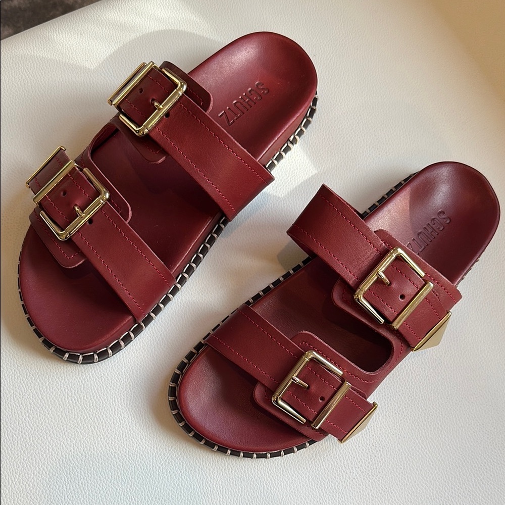 Schutz Naomi Red Sandals